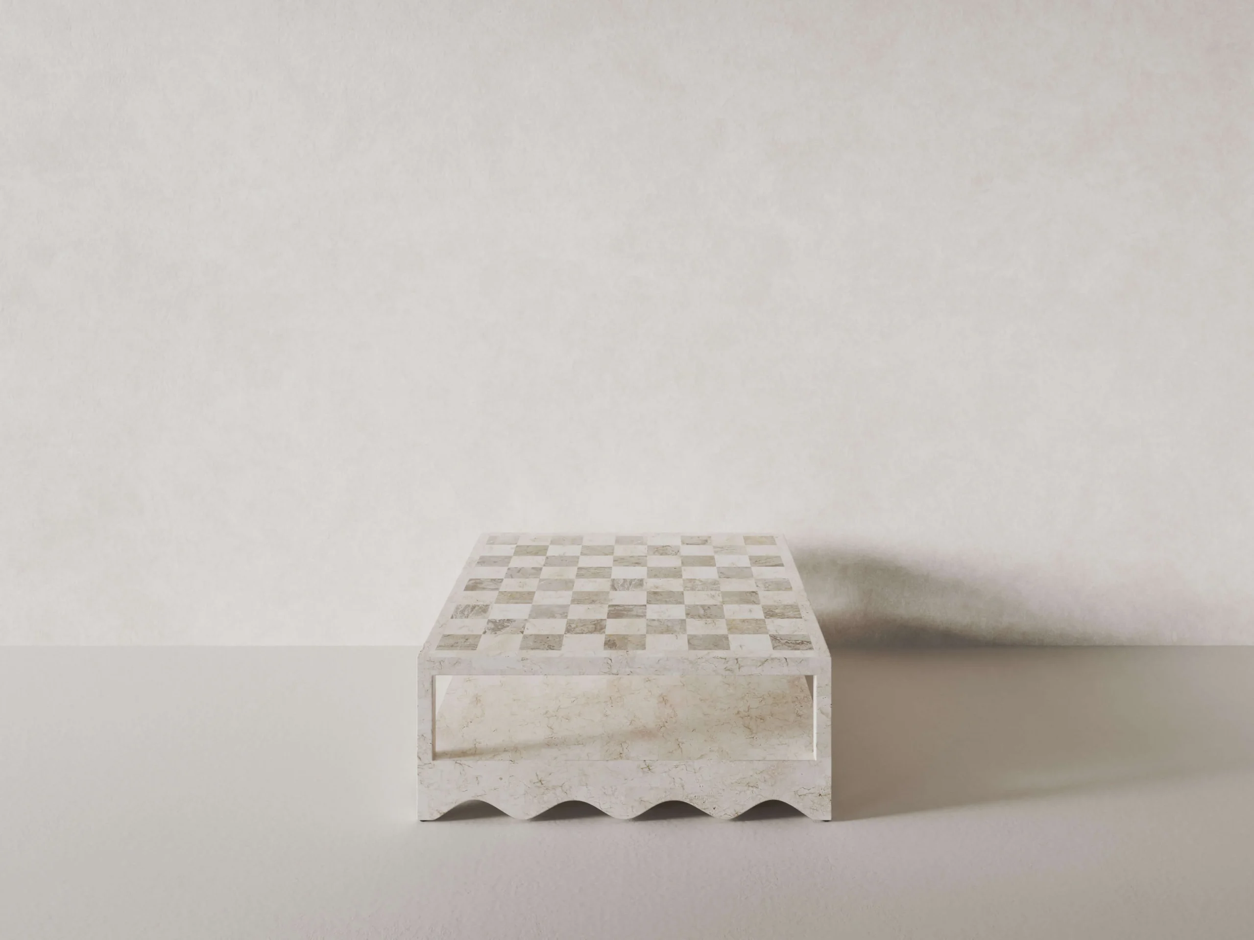 Sable Coffee Table Natural White Stone