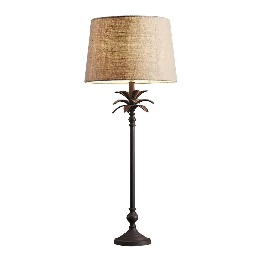 TCD Country Palm Lamp Base, Bronze