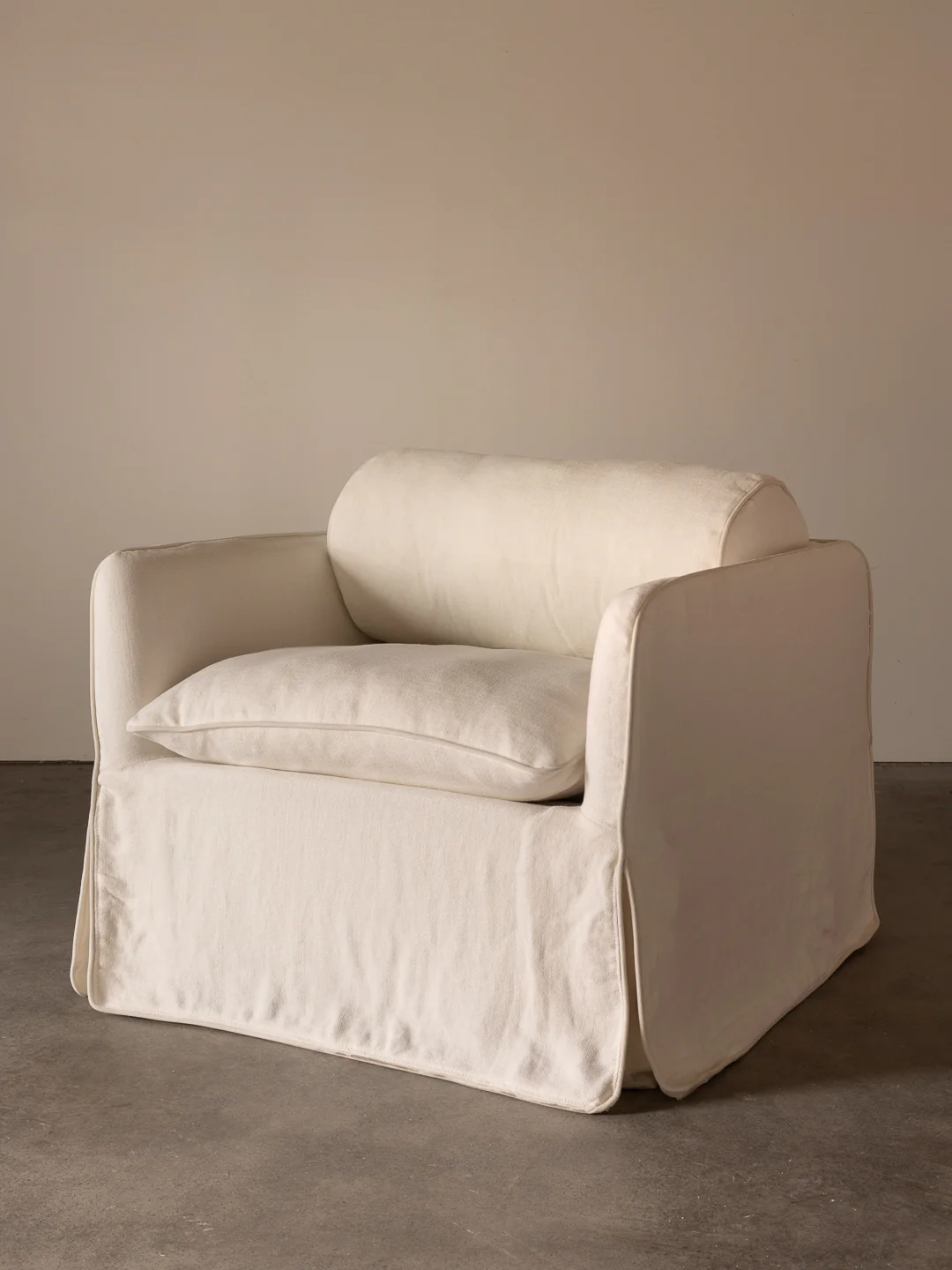 Cohen Linen Armchair, White