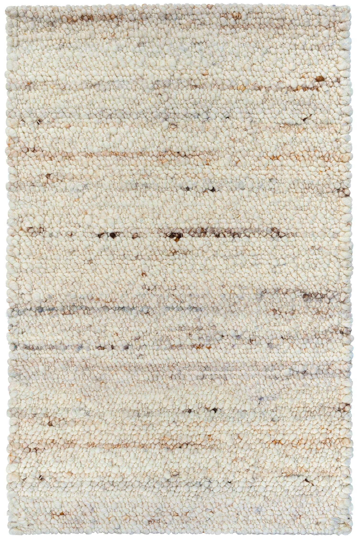 Belgium Handwoven Textured Wool Rug, Mushroom