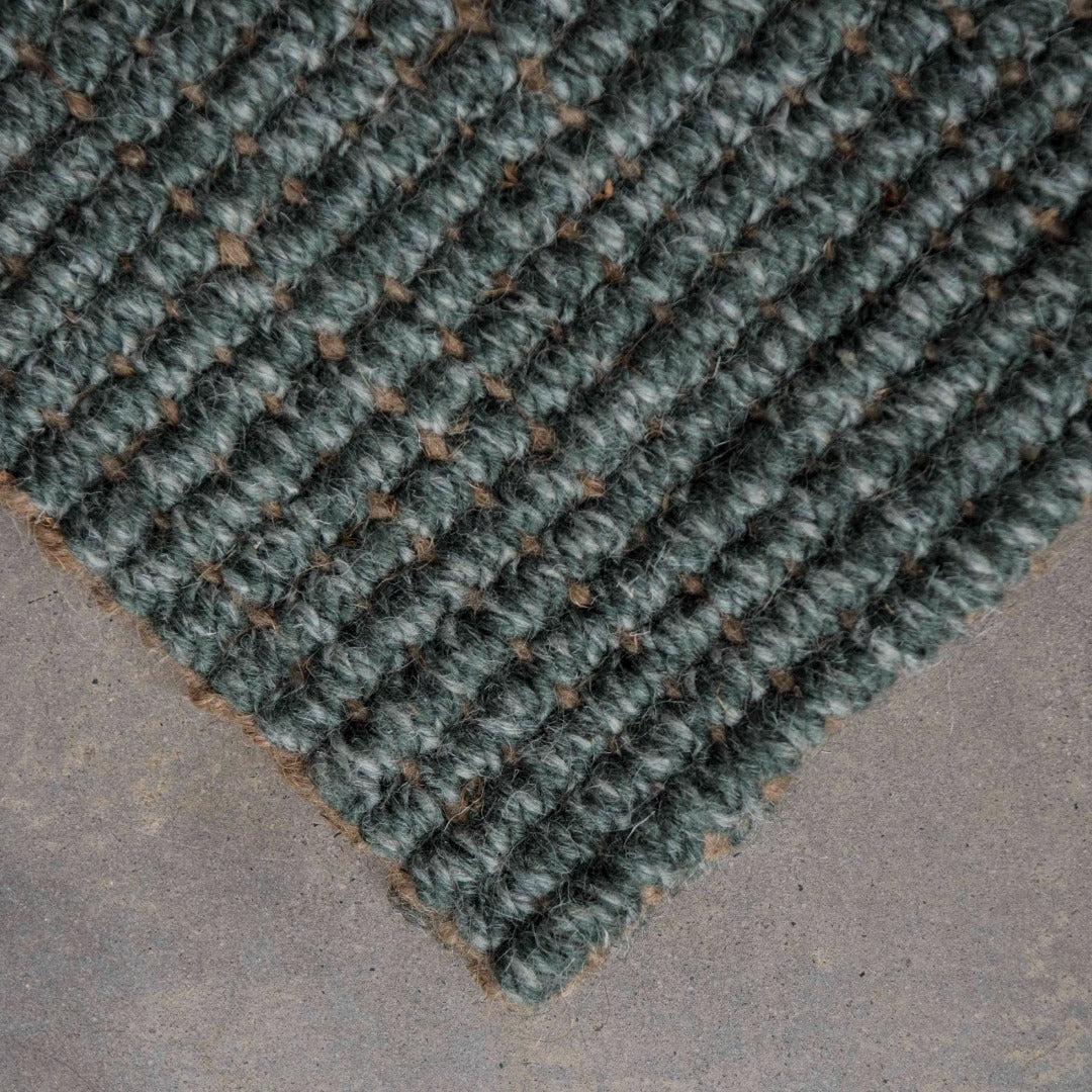 Carter Wool Jute Rug, Forest