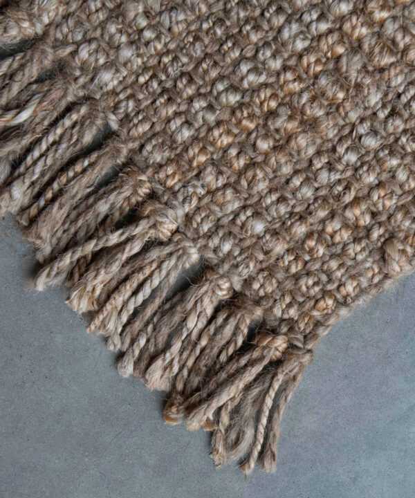 Fringed Natural Jute Rug