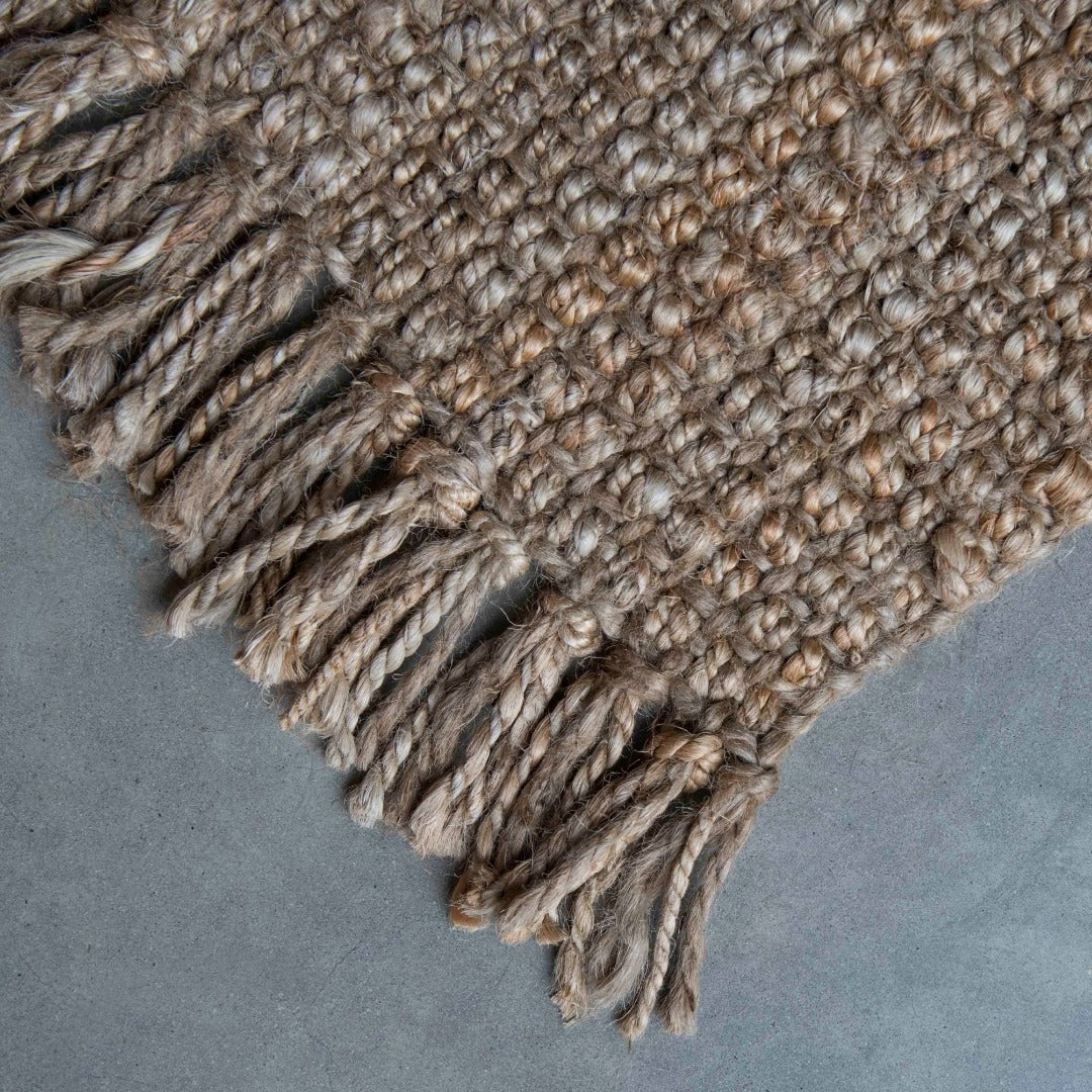 Fringed Natural Jute Rug
