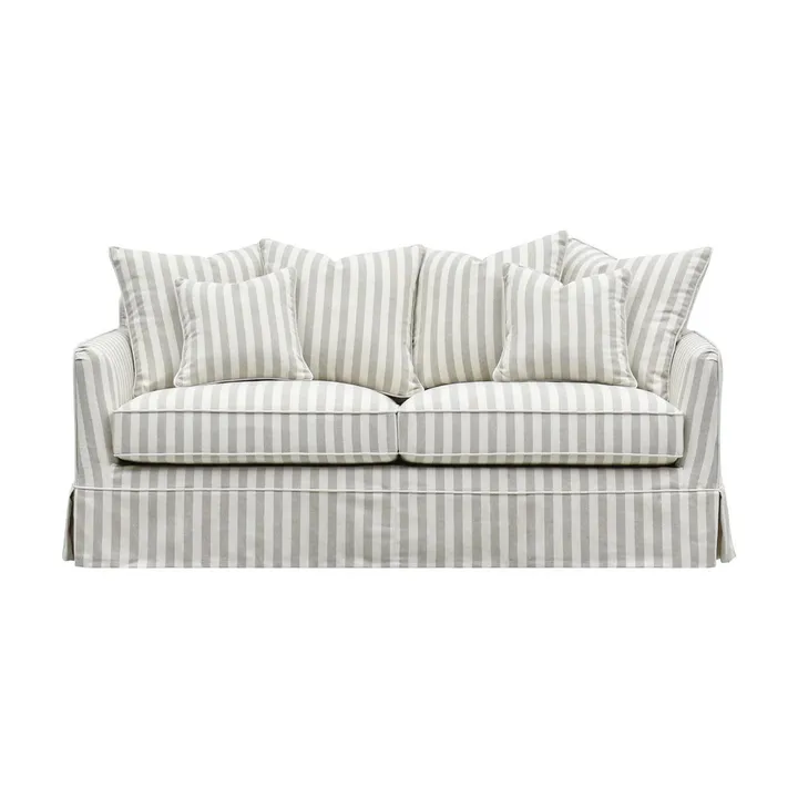 TCD Sorrento Sofa, 3 Seater Natural Stripe