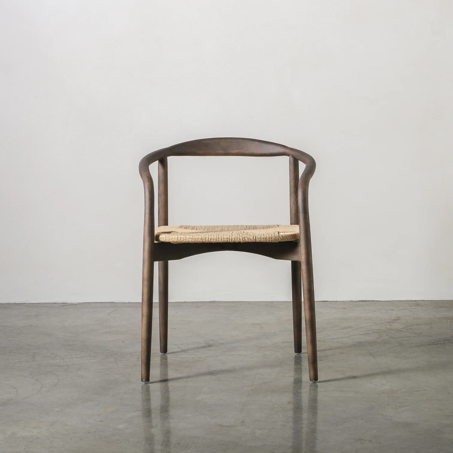Essence Dining Chair, Paper Rope/Smoke