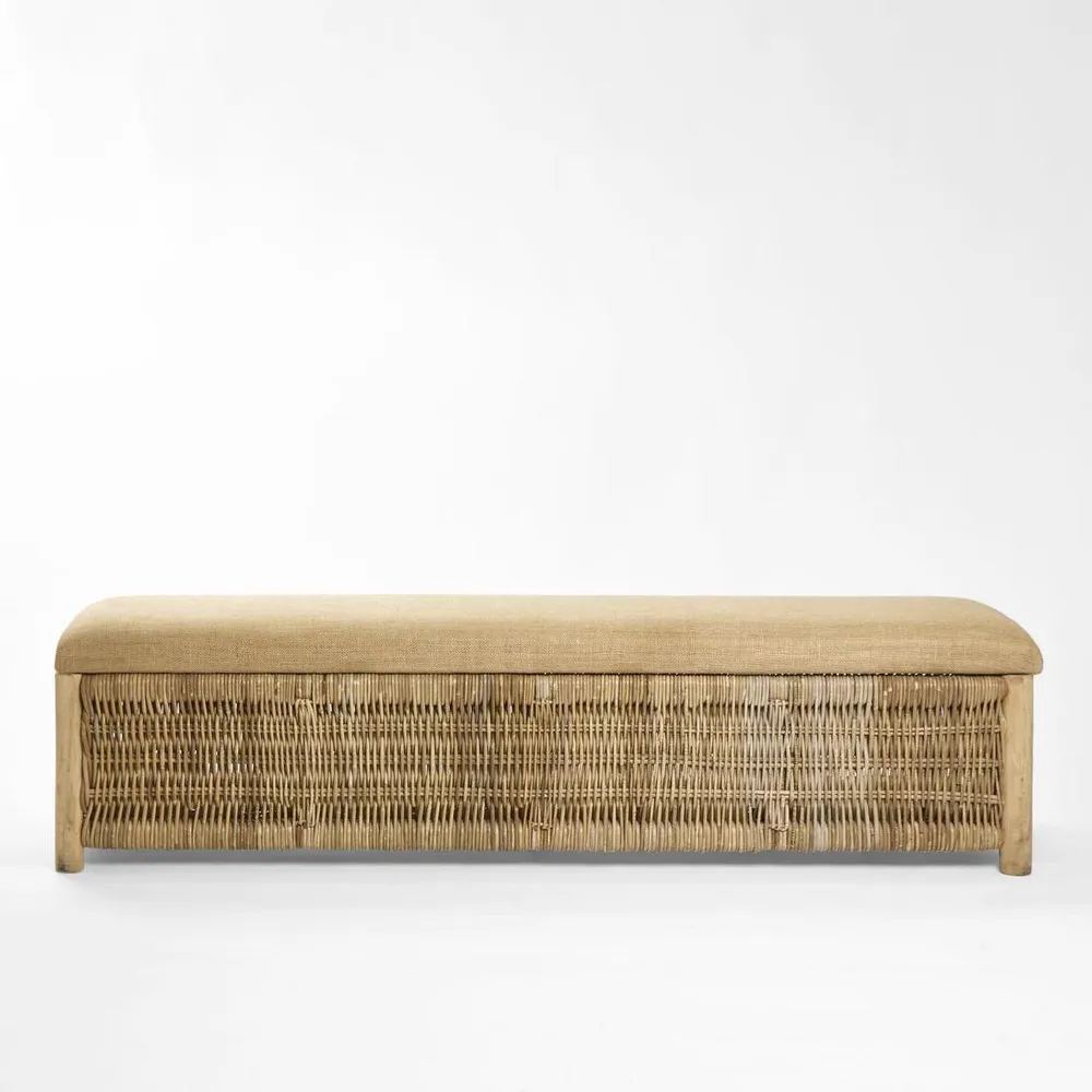 TCD Homestead Wicker Bench