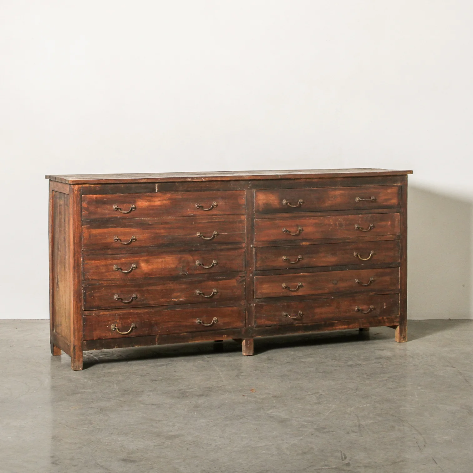 Vintage Indian Double Chest Of Drawers
